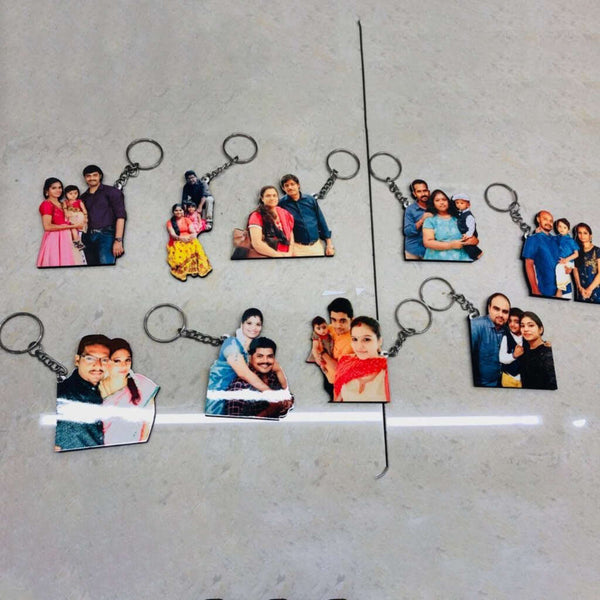 Personalised Cutout Figure Keyrings